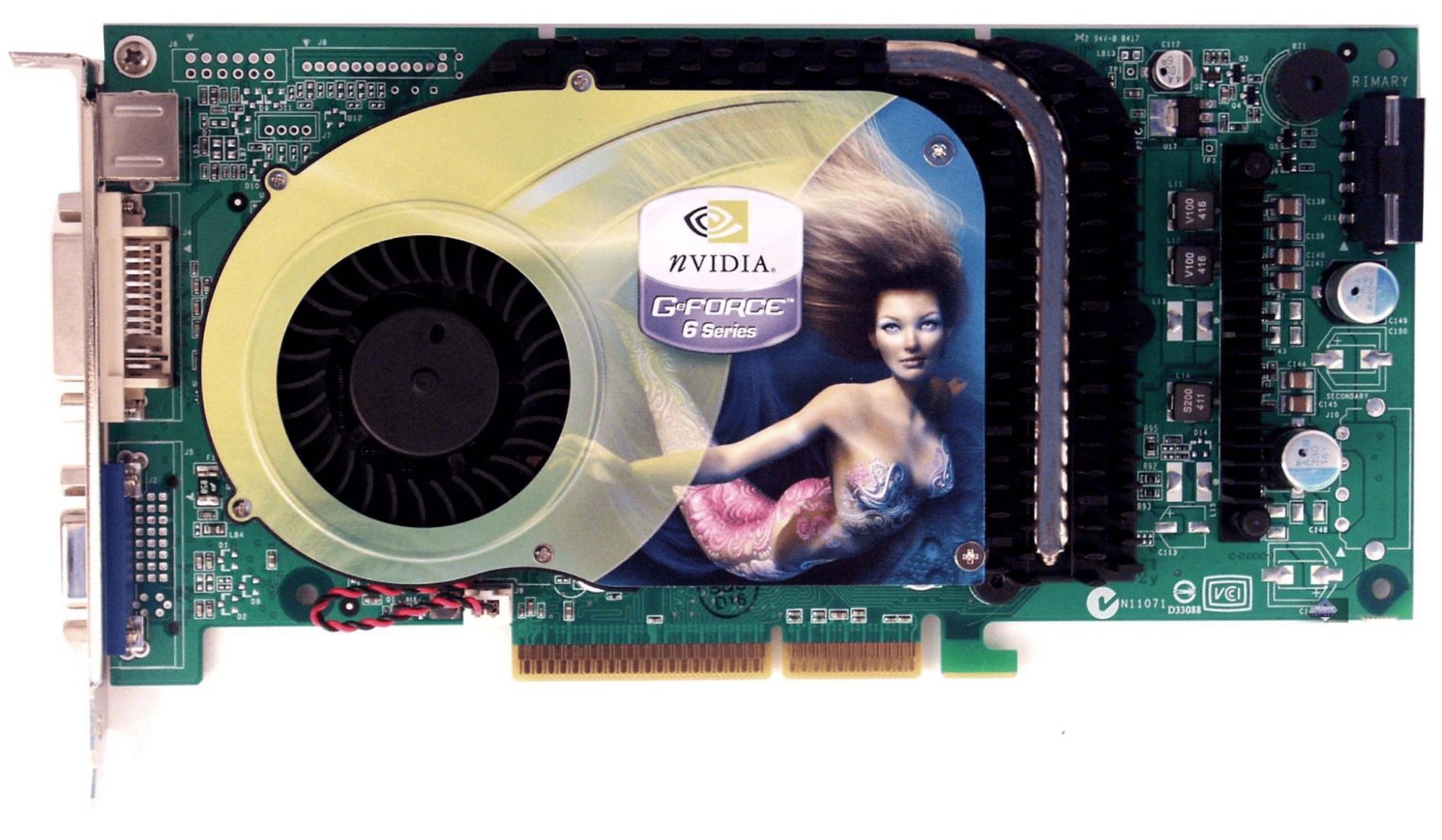 Видеокарта NVIDIA® GeForce® 6800 GT.